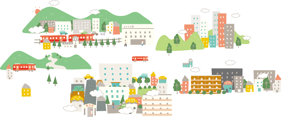 街並みイラスト