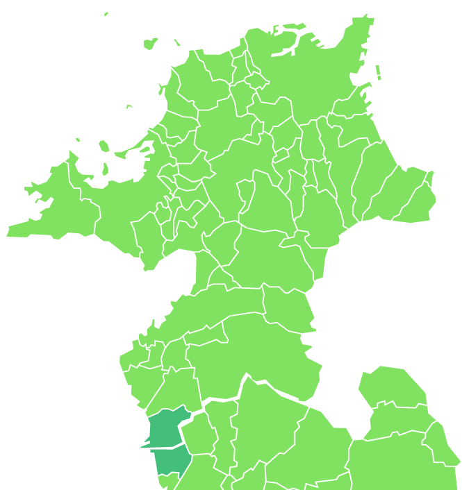 福岡県大牟田市及び熊本県荒尾市